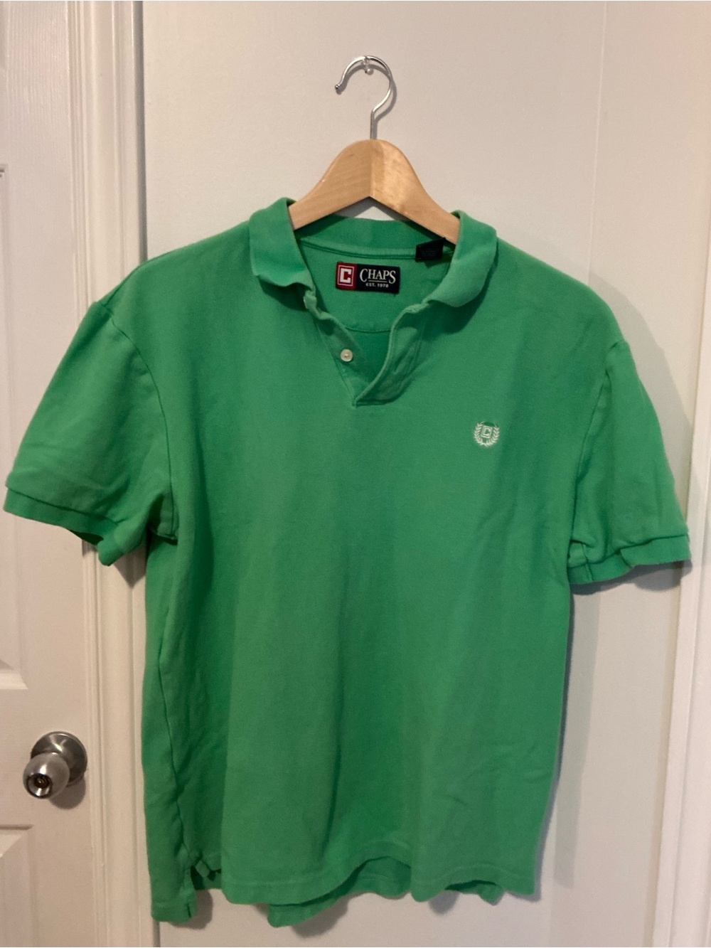 Chaps Men’s Bright Green Polo Shirt